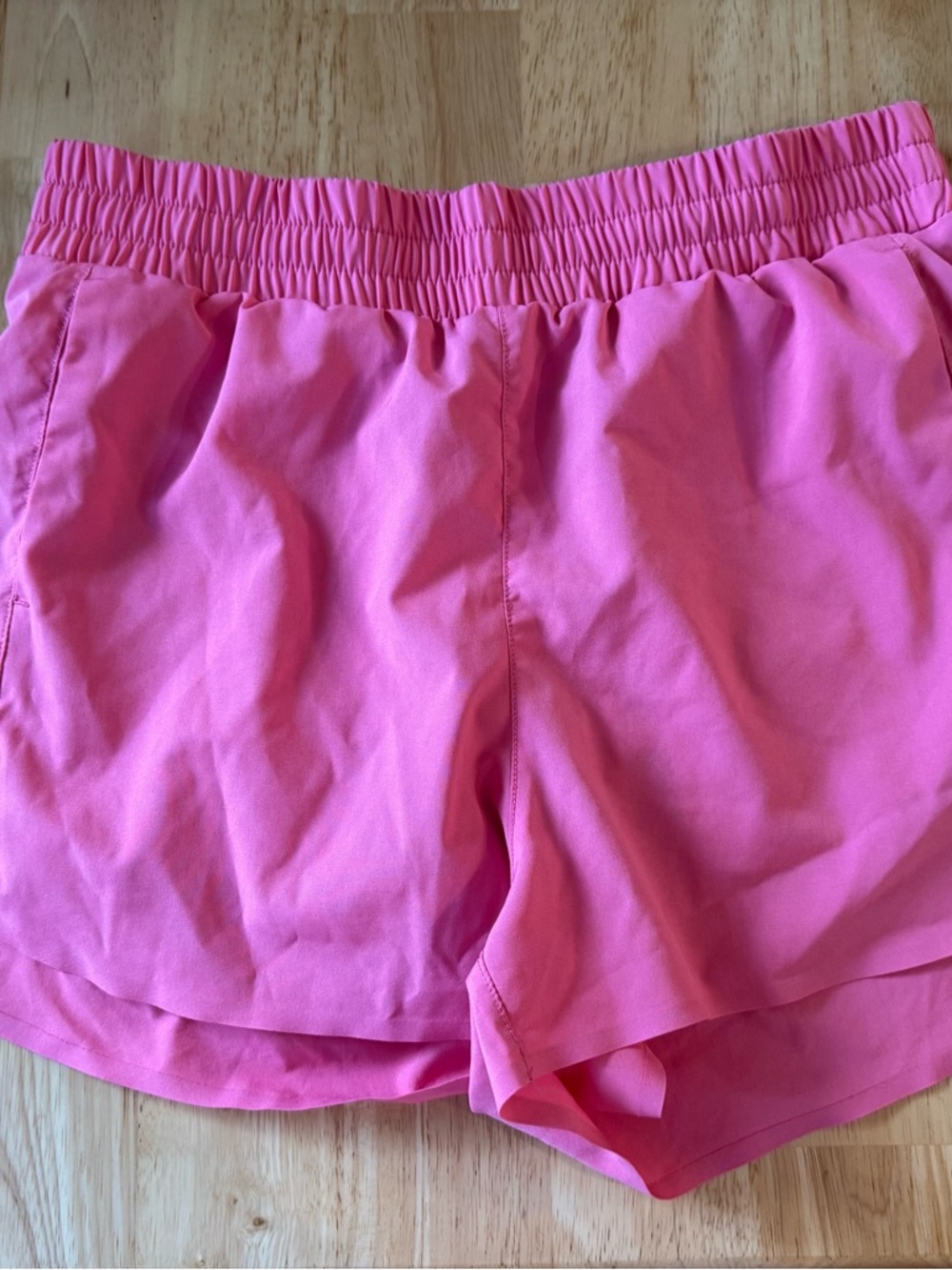 JoyLab Bright Pink Elastic-Waist Athletic Running Shorts